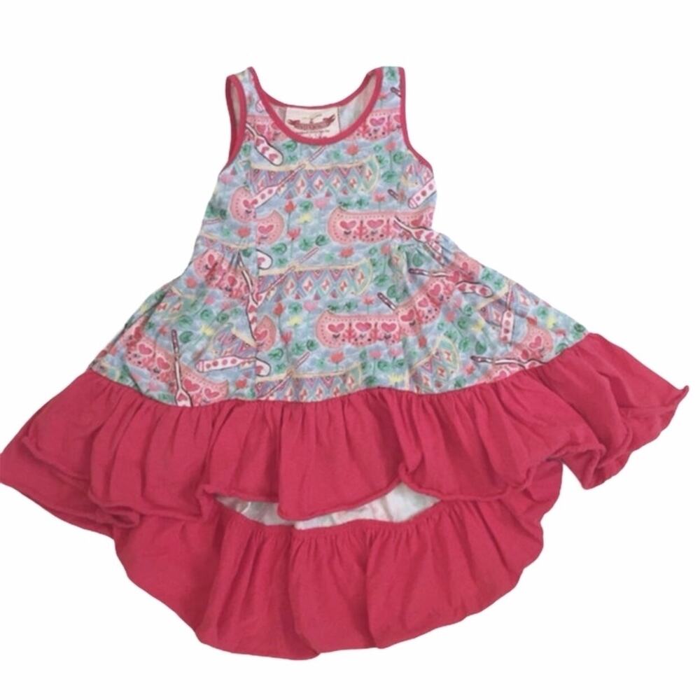 Paper Wings Canoe Hi-Lo Dress